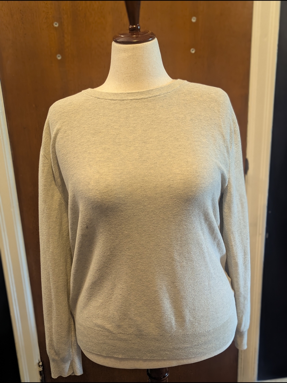 J. Crew Light Beige Crewneck Sweater